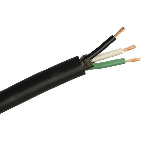 Cci Electrical Cable, 10 AWG Wire, 3 Conductor, Copper Conductor, TPE Insulation, TPE Sheath, 300 V 55044801